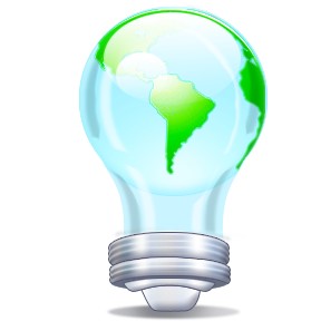 Innovaton Lightbulb Earth